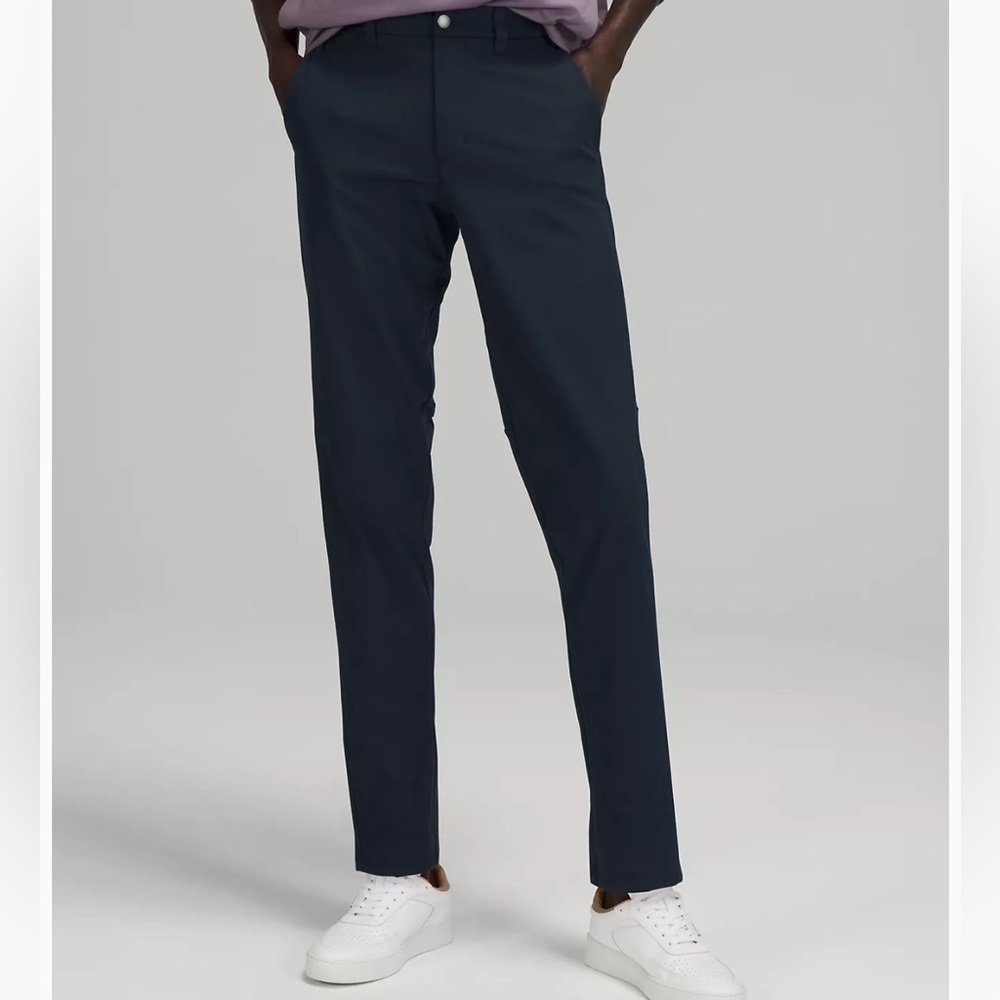 Lululemon Commission Slim-Fit Pant 32” Warpstreme in True Navy